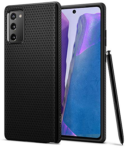 Spigen Liquid Air Hülle Kompatibel mit Samsung Galaxy Note 20 -Matte Black