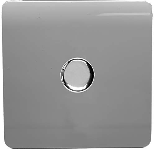 Trendi Artistic Modern Glossy Tactile 1 Gang 2 Way 120w LED Dimmer Switch