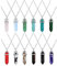 YiYaO Colgante de Cristal Hexagonal, Colgantes de Piedra Preciosa de Bala 12 Piezas Colgante de Cristal Hexagonal Collar de Cadena Collar con Piedra de Cuarzo con Bolsa de Almacenaje, 12 Colores