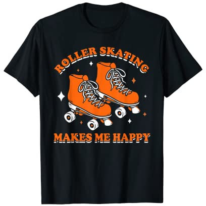 Rollschuhlaufen Skater Der Will Nur Rollschuh Fahren T-Shirt