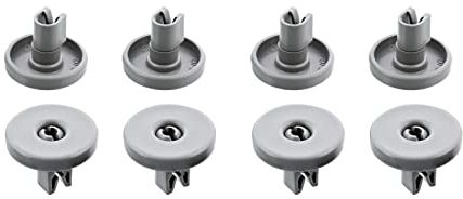 WANGCL Pack Of 8pcs Zanusi Dishwasher Grey Upper Basket Wheels