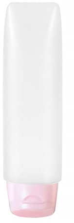 rongweiwang Flacon compressible de voyage Gel douche contenant de dentifrice poche étanche rechargeable compressible distributeur Tube accessoires, 50ML Rose