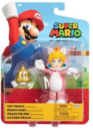 World of Nintendo Super Mario Cat Peach 4 inch Scale 41175