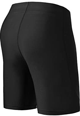 SURFEASY Men's Swim Jammers Compression Quick Dry Athletic Swim Swimming Trunks Shorts Brief Swimsuit (Black,M)