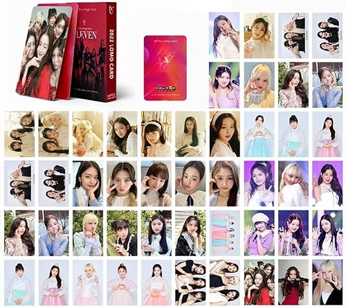 tshy 55 Stück IVE Fotokarten ELEVEN Lomo Karten IVE ELEVEN Album Karten 2022 Poster Karten IVE Merch Photocards Geschenkset
