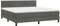 vidaXL Boxspringbett, Bett mit Matratze Kopfteil LED, Doppelbett Bettgestell mit Lattenrost, Polsterbett Bettrahmen, Dunkelgrau 160x200cm Samt