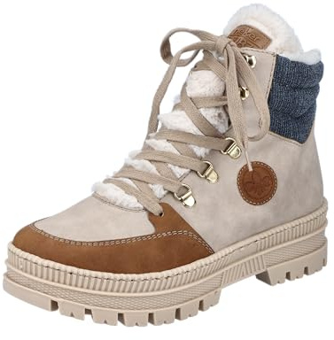 Rieker Damen Z1810Schnürstiefel
