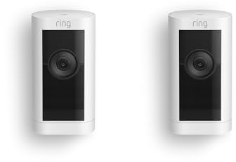 Ring Outdoor Camera Pro Battery (Stick Up Cam Pro) | Wireless Security Camera with 1080p HDR Video, 3D Motion Detection, alternative to CCTV | 30-day free trial of Ring Home | 2 Cameras