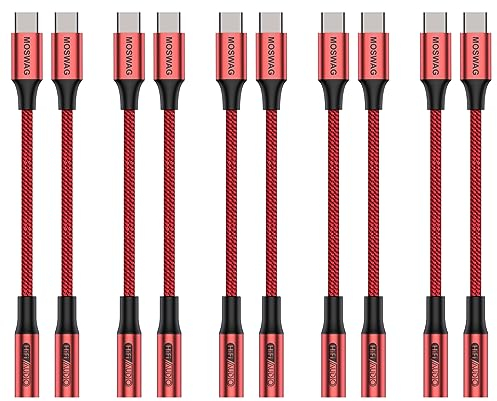 MOSWAG USB C to 3.5mm Headphone Jack Adapter, Audio Adapter USB C to Aux Dongle Cable Cord for Samsung Galaxy S25 S24 S23 Ultra S20+ Note 20 10 S10 S9 Plus,Pixel 8 7 6 XL,ipad Pro and More