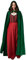 AOOWU Mittelalter Umhang Kapuzenumhang, Herren Damen Halloween Umhang mit Kapuze, Dunkelgrün Umhang, Umhang kostüm Cape Satin Erwachsene, Umhang Kostüm Mantel Halloween Weihnachten Karneval Kostüm
