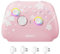 Mytrix Controller Wireless Pro con dock di ricarica, controller Bluetooth rosa con joystick effetto Hall/trigger Hall (nessuna deriva) per Nintendo Switch, PC Windows iOS Android Steam