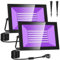 Lightasea 100W LED Schwarzlicht Strahler, UV Fluter mit Stecker IP66 Wasserdicht UV Schwarzlichtlampe LED, Fluoreszenz Blacklight Partylicht mit Schalter für Halloween Aquarium Bar Neonfarben Disco