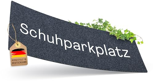 ElbFuchs® Schuhparkplatz Fußmatte 100x35cm | Ideale Schuhmatte Abtropfmatte und Schuhunterlage | Waschbare Fussmatte und Schuhabstreifer für Innen
