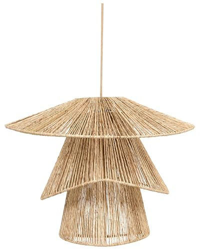 Beliani Hängelampe aus Jute natürlich Boho Stil modern Bedas