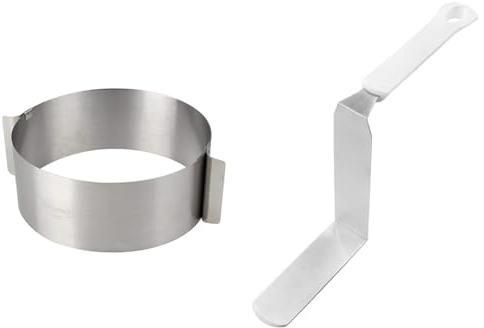 Dr. Oetker 1919 Tortenring Ø16- Ø30cm & Winkelpalette extra hoch, Streichmesser zum Dekorieren und Verzieren von Torten