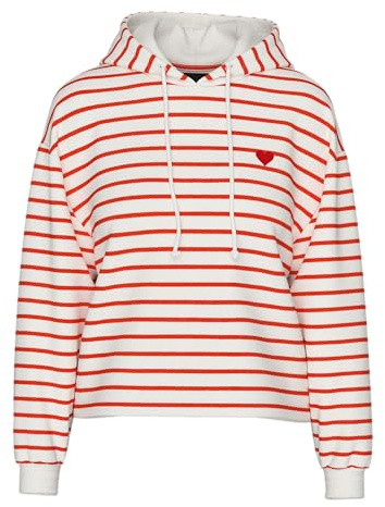 PIECES Pcchilli Ls Hoodie Stripes Emb Noos Bc