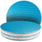 25Stk 180mm Klett Schleifpapier blau ohne löcher, Exzenter Schleifscheiben, 240 körnung Schleifpads, Schleifmittel Resistent gegen Zusetzen für Exzenterschleifer Schleifmaschine