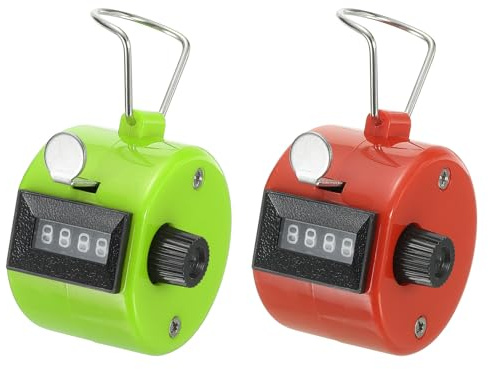 PATIKIL Clicker Counter, contatore meccanico a forma di cifra, portatile, contatore per allenatori a maglia, golf, giro, pesca