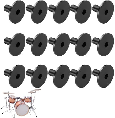 15 Stück Beckenhüllen Für Trommelbeckenständer, Schlagzeug Zubehör,Ersatz Für Shelf Drum Kit, Kunststoff Beckenhüllen,Beckenständer Hülsen,Trommel Beckenhülsen,Für Percussion Instrument