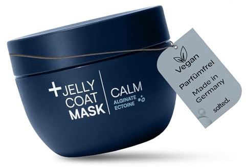 salted. Jelly Coat Mask Calm | 60g | Beruhigende Gesichtsmaske mit Release & Relax-Effekt | Aus Alginat mit Ectoin, Glycyrrhizin und Allantoin | Gegen Hautstressoren | Gesichtspflege | Vegan