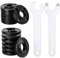 14pcs Angle Grinder Nuts, 2 Angle Grinder Wrench Spanner & 14 Angle Grinder Flange Nuts, 5/8-11 Grinder Angle Metal Lock Nuts Compatible with Dewalt Bosch Milwaukee Makita Ryobi Metabo Grinder Nuts