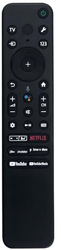 RMF-TX810P Voice Remote Control Replacement for Sony 4K UHD Smart TV KD-85X80L KD-43X80L KD-50X80L KD-55X80L KD-55X85L KD-65X80L KD-85X80L XR-55A80L XR-65A80L XR-77A80L XR-85X90L XR-85X95L XR-65X95L