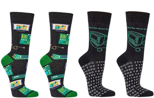 WOWERAT Witzige Socken SOCKS4 FUN für Teenager, Damen und Herren, 2er-Bündel