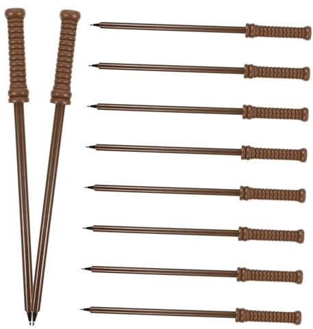 Abaodam 12 Pièces Stylo à Bille Forme de Baguette de Accessoire de Fête Halloween Écriture Originaux pour Costumes et