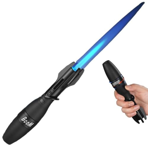 Creative Rocket Fidget Lighter, Kreatives Raketen-Fidget-Feuerzeug, Einstellbare Blauer Flamme Winddichtes Sturmfeuerzeug Abschließbar, Gas Nachfüllbar für BBQ, Outdoor Camping (Schwarz)