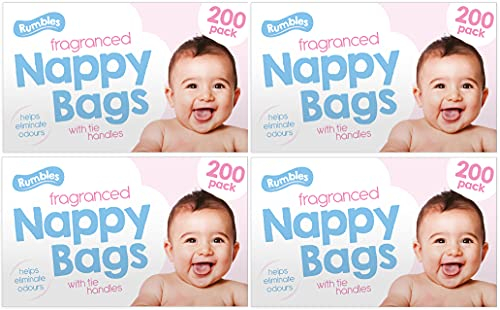 Nappy bags Jumbo Box - 4 x 200 pack (800 in total)