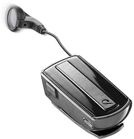 cellularline - BTCLIPARDP - Auricolare Bluetooth Riavvolgibile con Clip - Durata Batteria 7h - Ricarica 1,5h - Connessione a 2 Cellulari