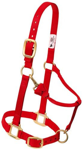 Weaver Leather Original verstellbares Nylon-Pferdehalfter, Rot, Arabisch/Cob