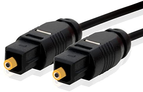 BIGtec 3m Toslink Kabel optisches digital Audio-Kabel SPDIF Digitalkabel HiFi ø 2,2mm LWL Lichtwellenleiter Glasfaserkabel Heimkino Soundbar Verstärker Stereoanlage