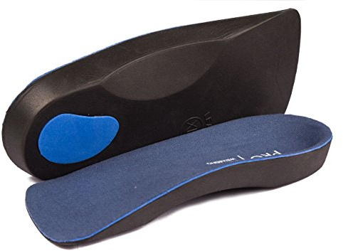 PRO 1 Wellbeing 2 Pairs of Orthotic Insoles for Fallen Arches, Plantar Fascitis and Back Pain (3/4.5 UK)