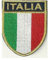 MAREL Patch Scudetto Italia Bordo Oro cm 5,5 x 7 Toppa Ricamata termoadesiva