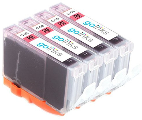 Go Inks 4 Photo Magenta Ink Cartridges to replace Canon CLI-8PM Compatible/non-OEM for PIXMA Printers