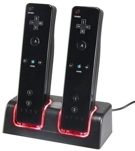 C-FUNN Nouveau Chargeur Dock + 2 X Batterie pour Nintendo Wii Remote
