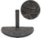 vidaXL Parasol Base-Resin Half-Round Umbrella Stand-9kg-Bronze Look-Adapter for 38/48mm Poles-Locking Bolt-Patio/Garden