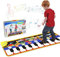 RenFox Tappeto Musicale Bambini, Regalo di compleanno per bambino di 1 anno, Tappeto Pianoforte Educativo Giocattolo per Ragazze Ragazzi 1-5 Anni Regalo di Natale