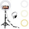 Aro de Luz, 25cm Anillo de luz LED Selfie con Trípode de 45cm y Soporte para Teléfono, 3 Modos de Luz y 9 Brillos Regulables, para Youtube TIK Tok Instagram Fotografía Maquillaje Vlog Vídeo Live