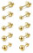 AllerPierce Kugel Ohrstecker 10 Stücke Edelstahl Ohrstecker Set 3-8mm Studs Perlen Ohrringe Knorpel Ohr Piercing Unisex Ohrschmuck Silber Gold Schwarz Rosegold