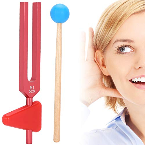 Brrnoo Stimmgabel 528 Hz für Stressabbau und Frequenztherapie, Alüminiumlegierung für Meditation und Entspannung