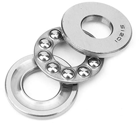 5 Stück Axialkugellager, Geräuscharmer Flugzeugschubdruck, Einspaltige Druckkugellager, für den Maschinenbau, die Installation und Wartung von Geräten, 12mm x 28mm x 11mm