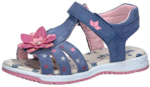 Lico Mädchen Manja V Sandale, blau/rosa, 26 EU