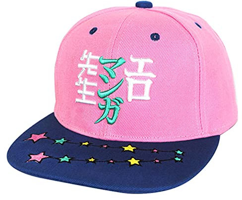 WANHONGYUE Cartoon Anime Gestickte Baseball Cap für Damen Herren Verstellbar Baseballkappe Trucker Mesh Cap Sommer Sonnenhut Mütze Eromanga Sensei