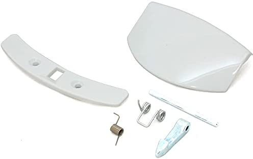 sparefixd Weißes Türgriff- und Schnappverschluss-Set für AEG Waschmaschine