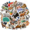 magi gift 80 Pcs Funny Rainforest Animal Vinyl Stickers for Kids Teachers Students Zoo Waterproof Water Bottle Laptop Scrapbook Binders Skateboard Bike Car School Supplies Party Favors