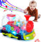 SWTOIPIG Giocattoli di 1-6 Anni, per Bambini da 6 a 12 Mesi, Giocattoli di Apprendimento Musicale Auto Elettriche per Ragazzi Bambini Piccoli