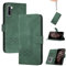 momoka Coque pour Samsung Galaxy Note 10,Portefeuille Étui Housse en Cuir Protection avec Porte Cartes,Fentes pour Cartes,Fonction de Support,Fermeture Magnétique-Vert