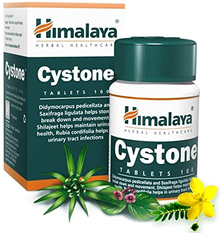Cystone - 100 tabletas. Producto extractos Hierbas Naturales para piedras urinarias, infecciones tracto urinario problemas renales